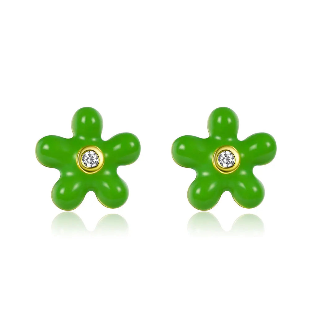 Petit Rosie Earrings in Green
