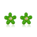 Petit Rosie Earrings in Green