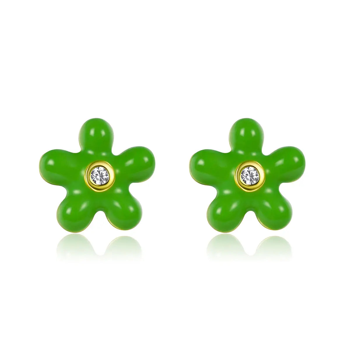 Petit Rosie Earrings in Green