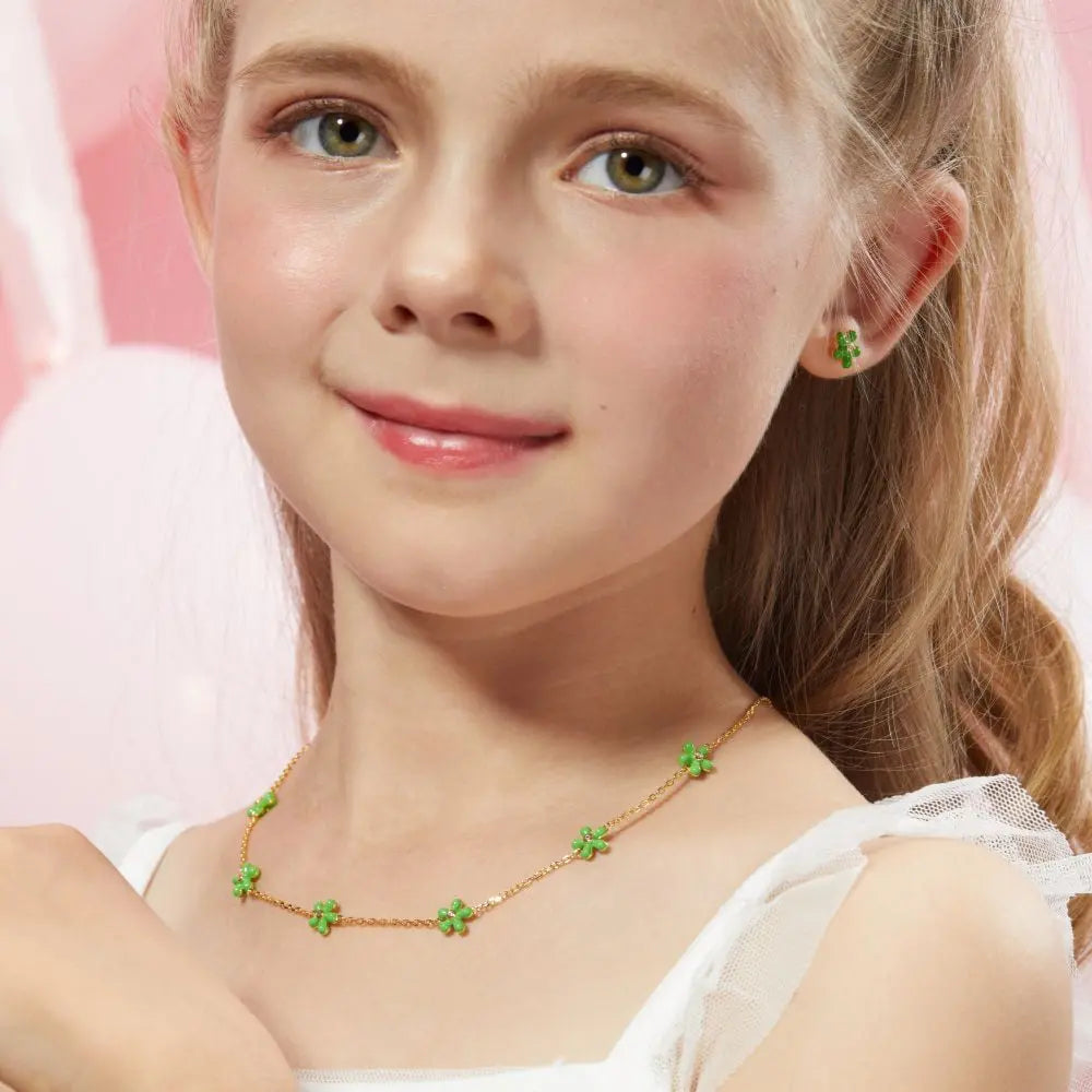 Petit Rosie Earrings in Green