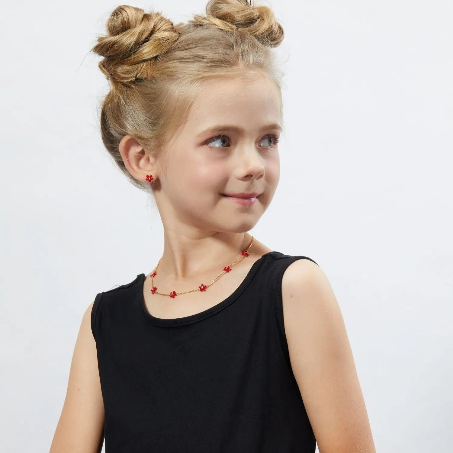 Petit Rosie Earrings in Red
