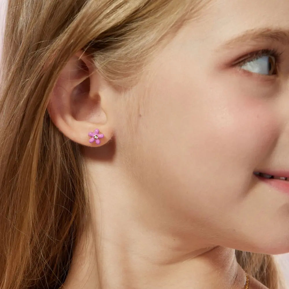 Petit Rosie Earrings in Rose
