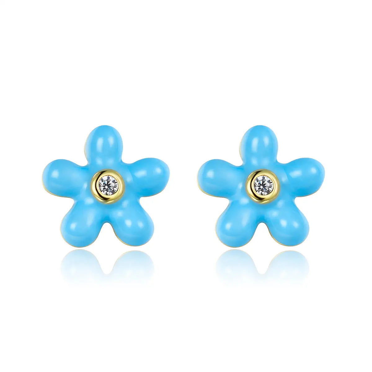 Petit Rosie Earrings in Sky Blue