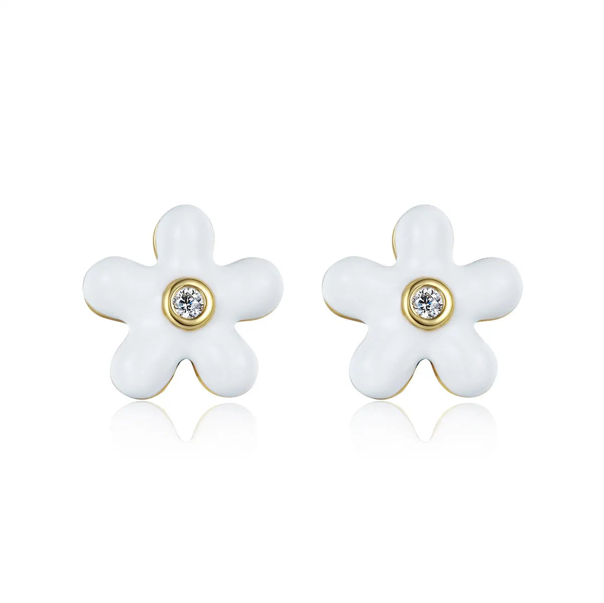 Petit Rosie Earrings in White