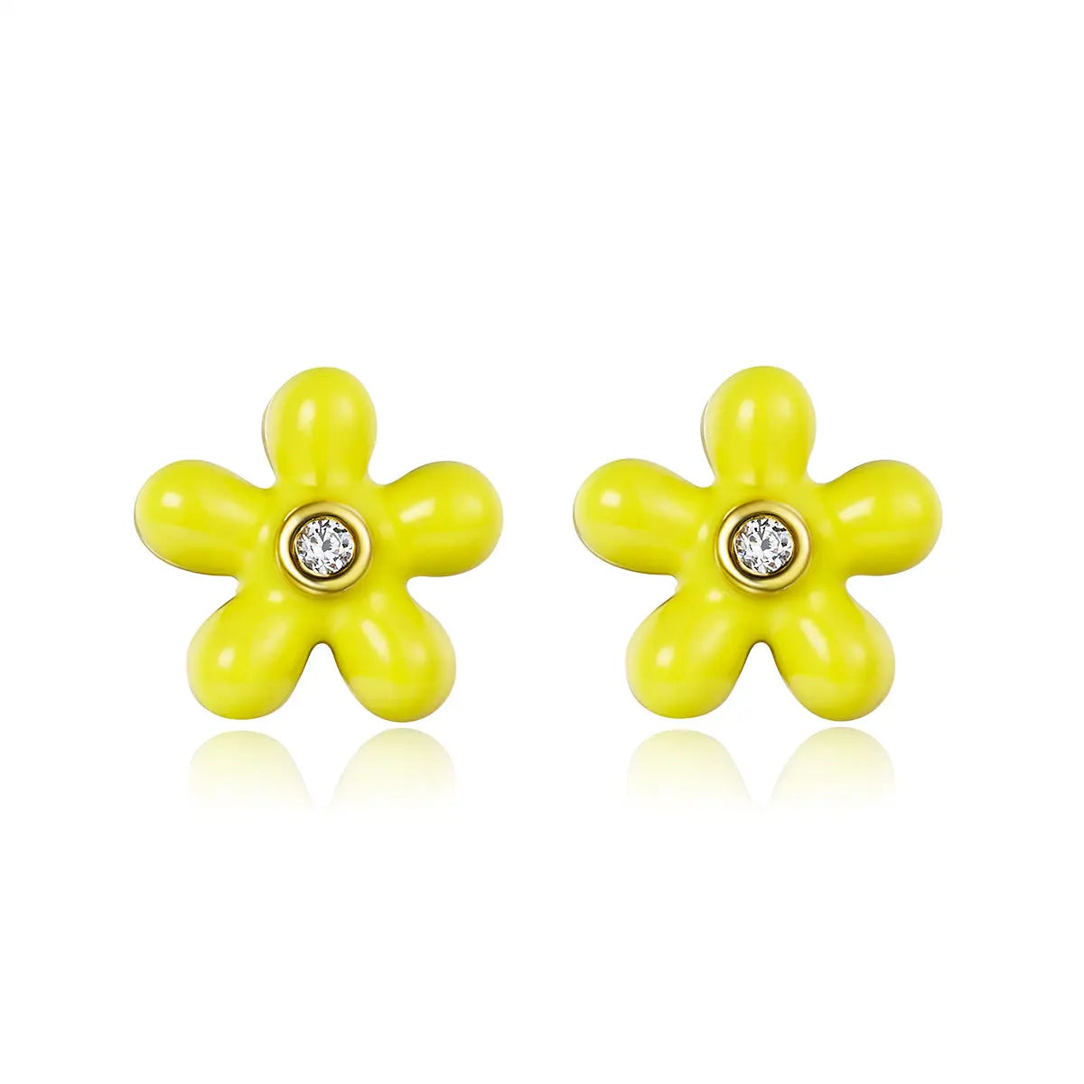 Petit Rosie Earrings in Yellow