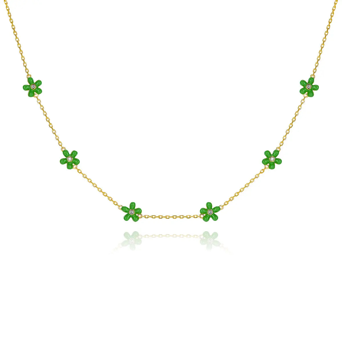 Petit Rosie Green Necklace