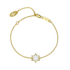 Petit Star of David Bracelet in White