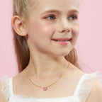 Petit Star of David Necklace in Rose