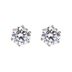 Petite Diamond Crystalline 6 Prong Studs