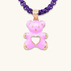 Petite Enamel Bear Necklace