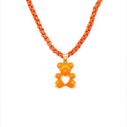 Petite Enamel Bear Necklace