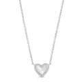 Petite Gem Inlay Necklace in Mother of Pearl