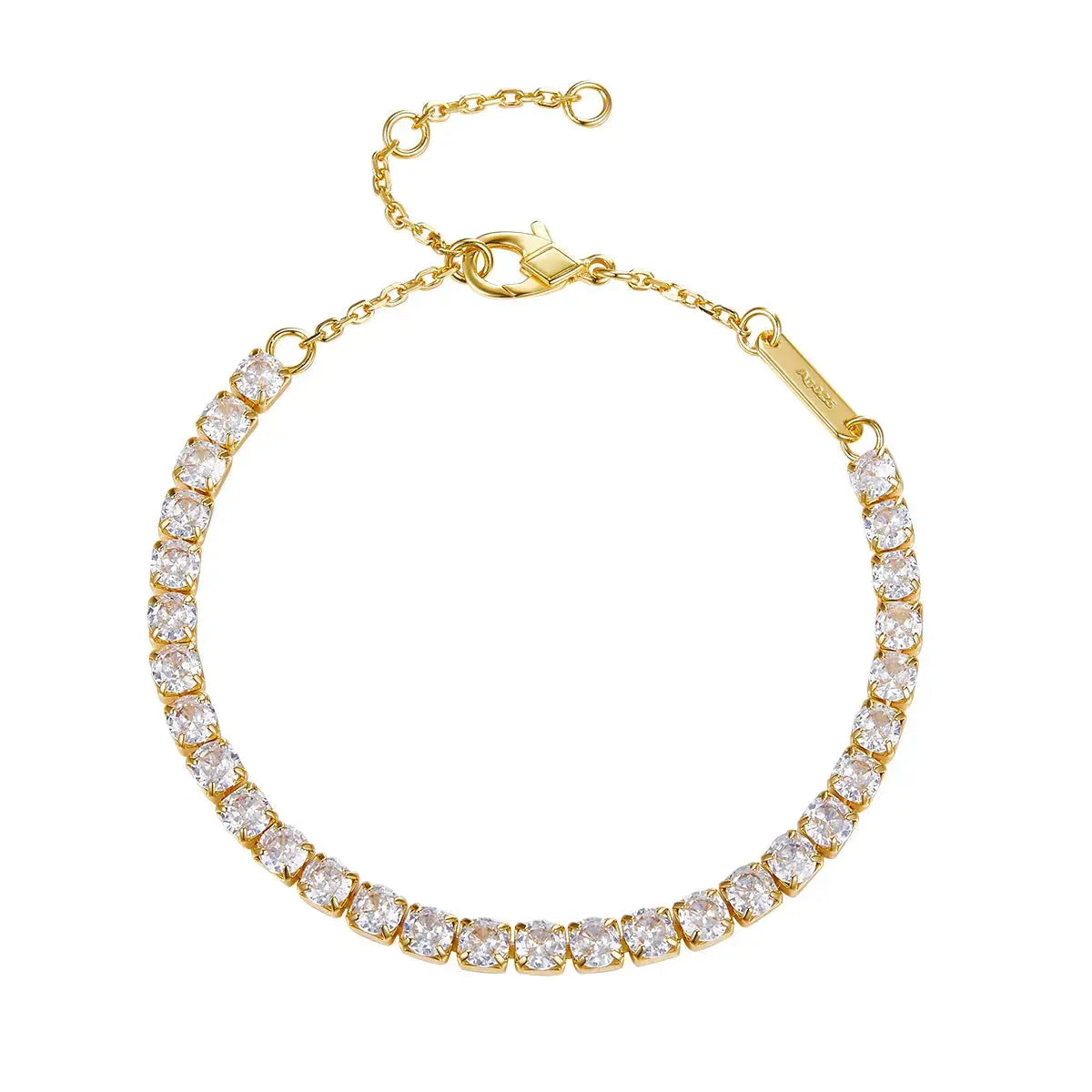 Petite Glamour 8 Carat Tennis Bracelet in Gold