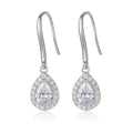 Petite Halo Drop Earrings