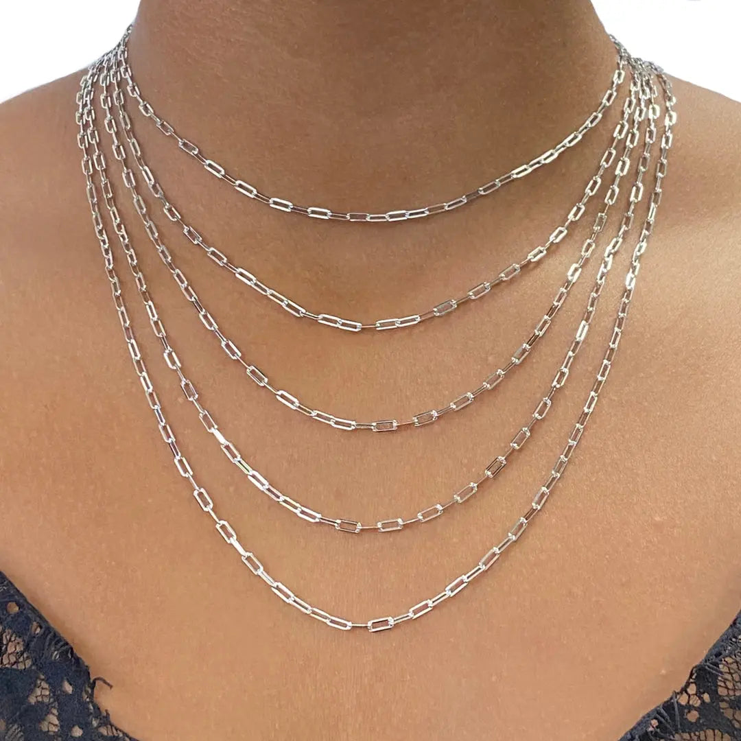 Petite Paper Clip 18" Necklace