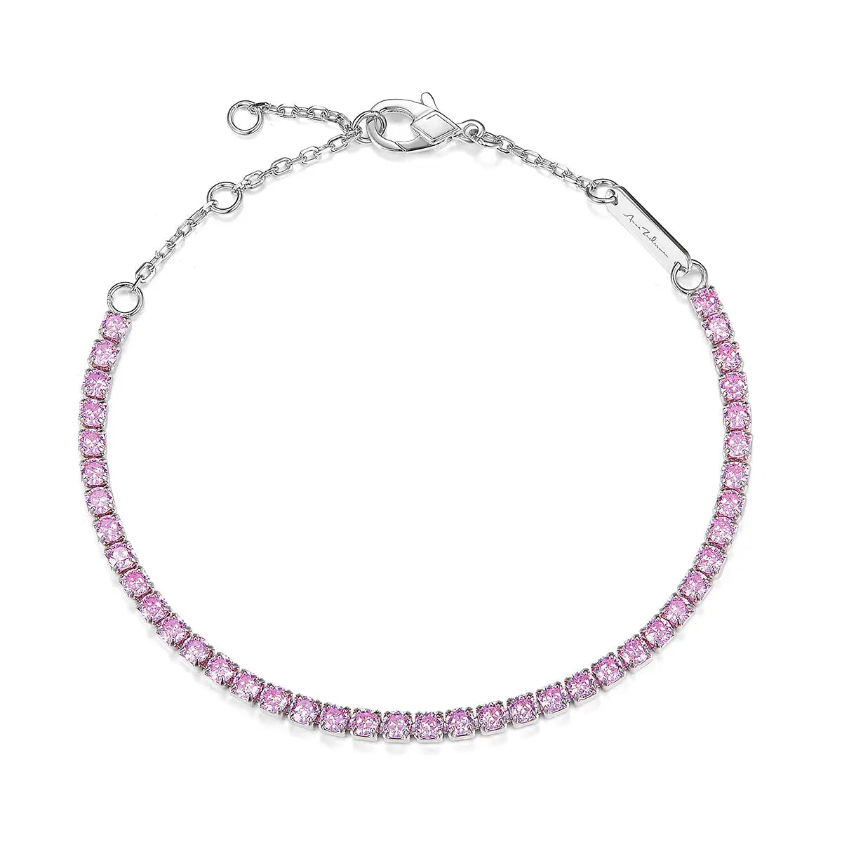 Petite Tennis Bracelet in Argyle Pink