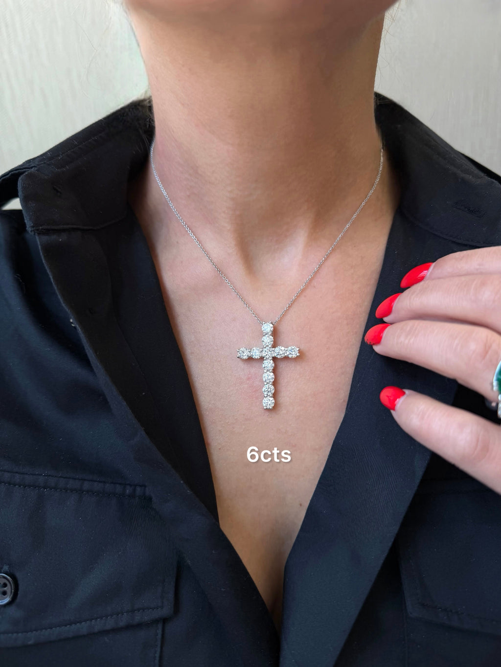 Lab Grown Diamond Cross Pendant
