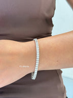 Lab Grown Radiant Cut Diamond Tennis Bracelet