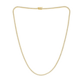 Lab-Grown Round Diamond Tennis Necklace, 4-Prong