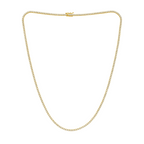 Lab-Grown Round Diamond Tennis Necklace, 4-Prong