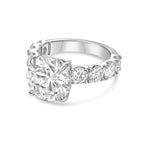 Lab-Grown Round Diamond Ring with Accents