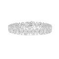 Lab Grown Pear Diamond Tennis Bracelet