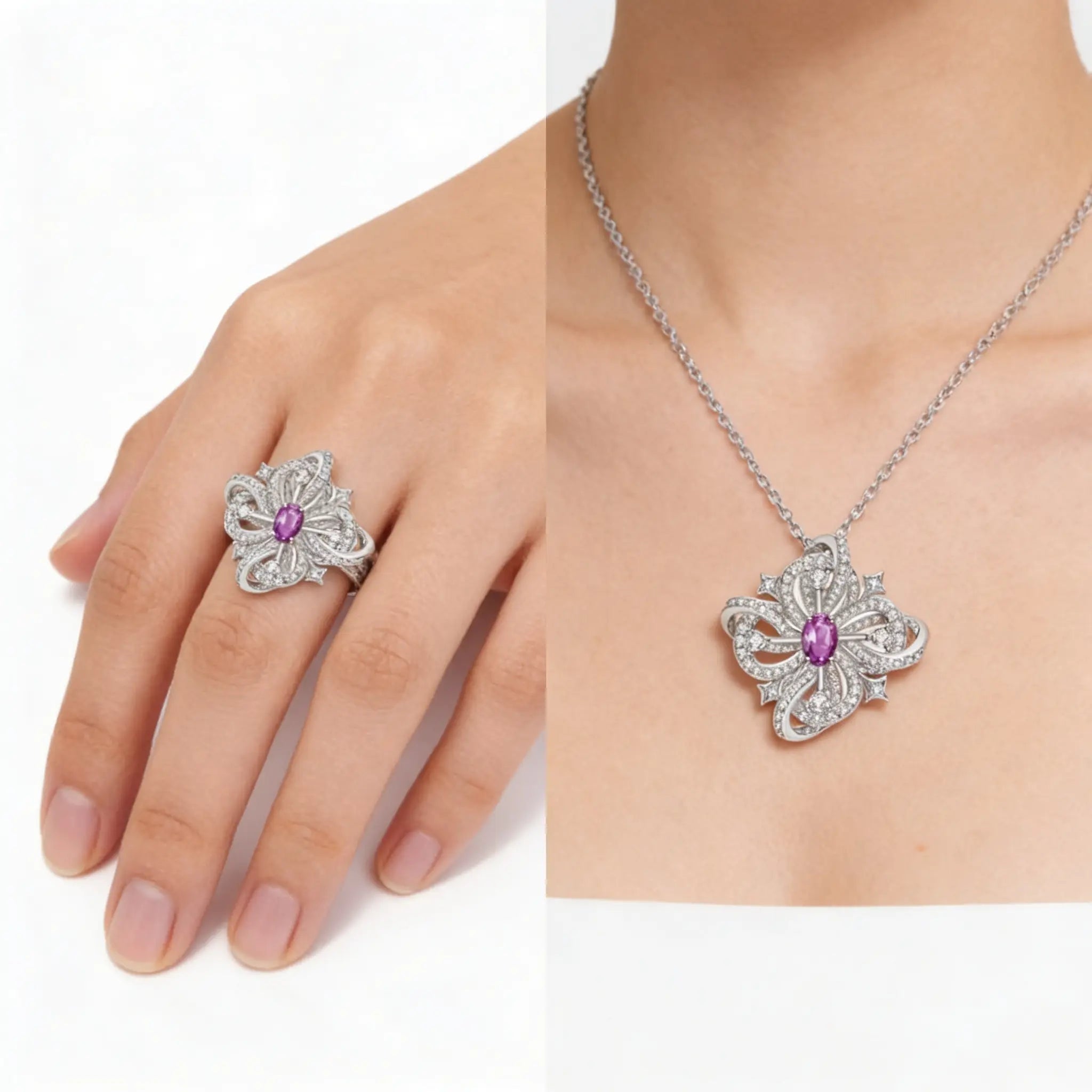 Amara Bloom Convertible Ring & Necklace