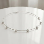 Platinum Drops Choker