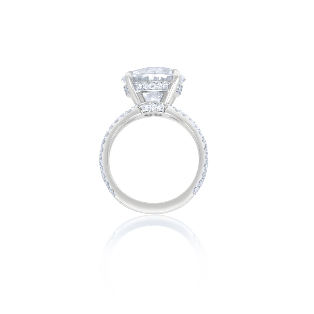 6.30ct Round Diamond Split-Shank Ring