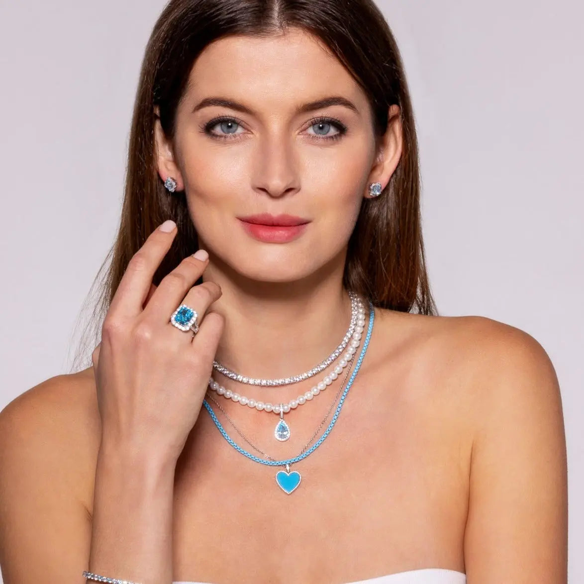 Princess Di Champagne Pearl Necklace