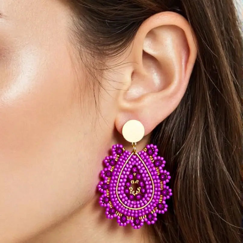 Purple Pom Drops