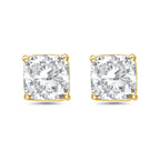 Lab Grown Square Cushion Studs