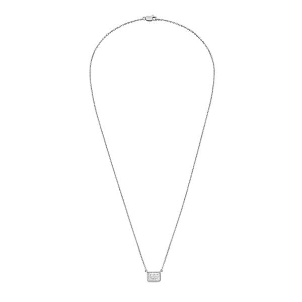 Lab-Grown Radiant Cut Diamond Bezel Pendant