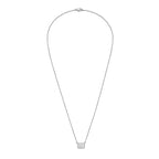 Lab-Grown Radiant Cut Diamond Bezel Pendant