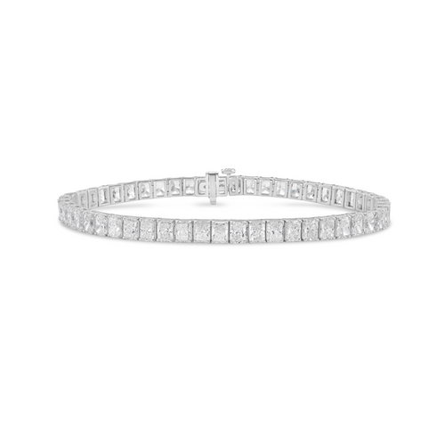 Lab Grown Radiant Cut Diamond Tennis Bracelet
