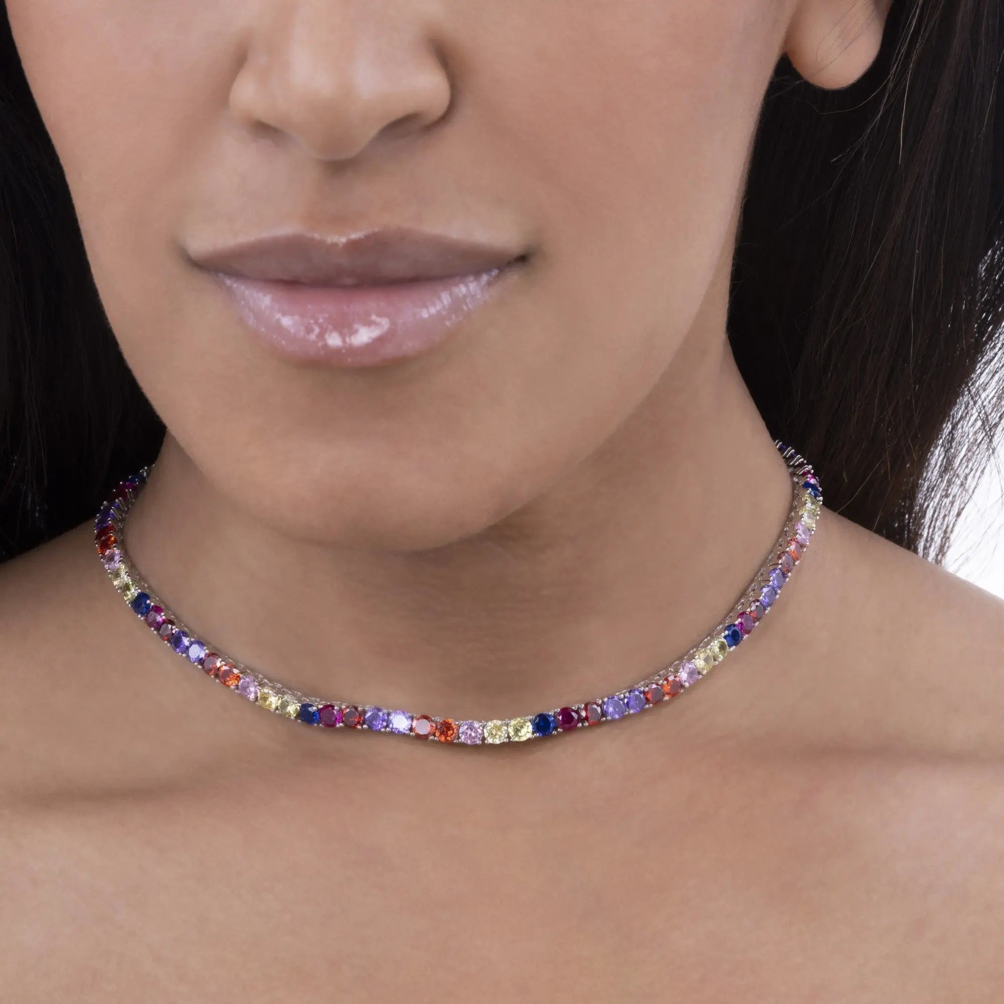 Rainbow Choker Necklace