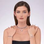 Rock Star 2 Carat Diamond Crystalline Studs in Multi Color Gem