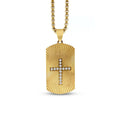 Raylur Cross Dog Tag Necklace