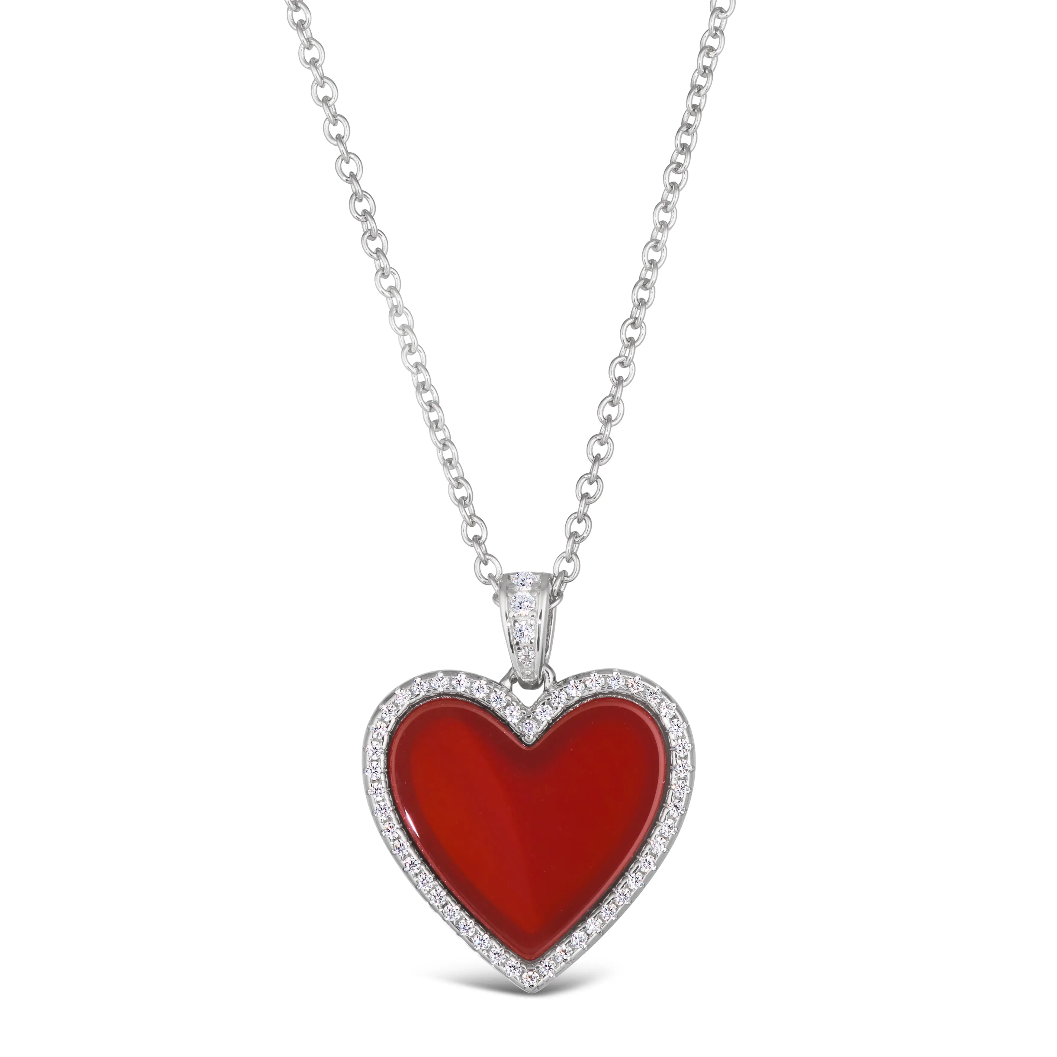 Red Carnelian Heart Necklace