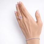 Rosalie 4 Carat Ring in Pink