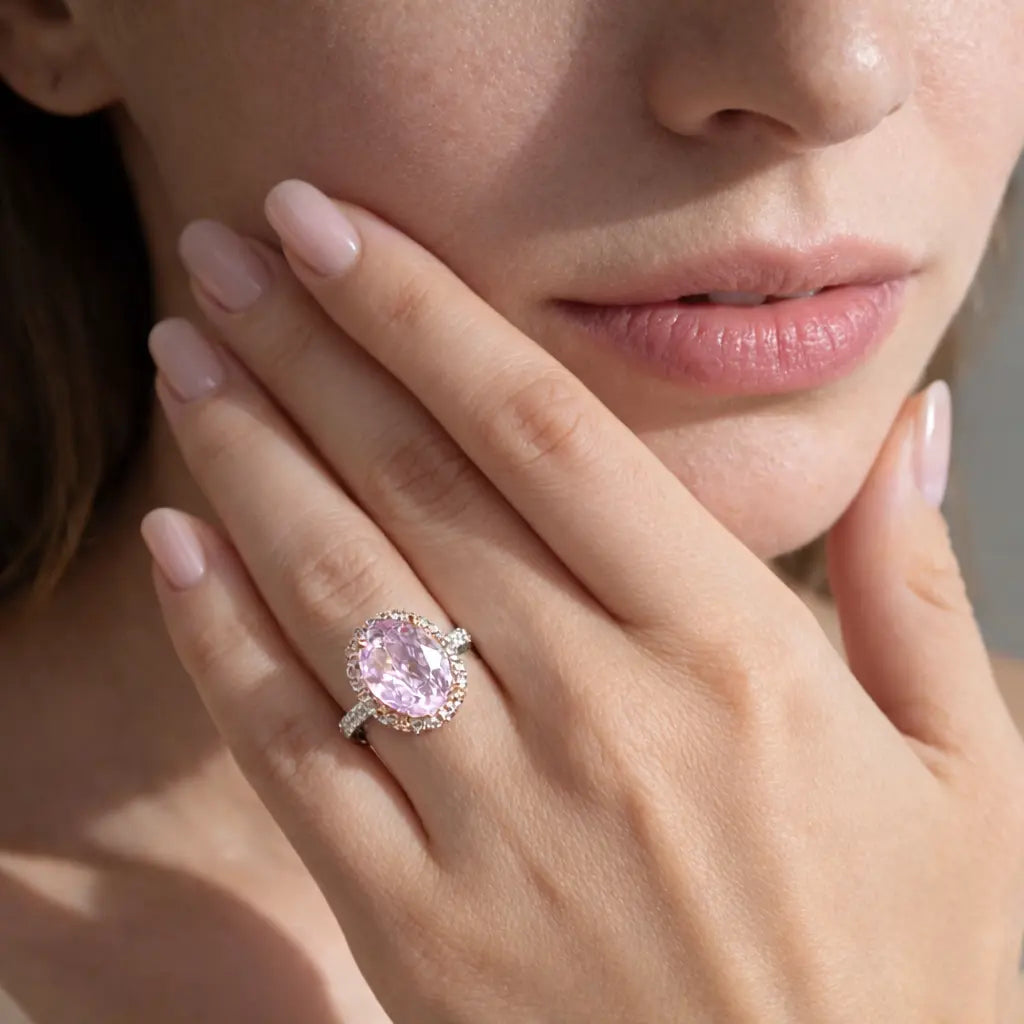 Rosalie 4 Carat Ring in Pink