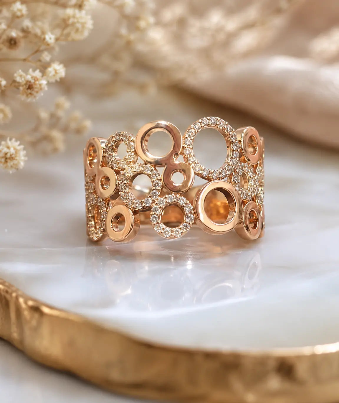 Rosé Circles Ring