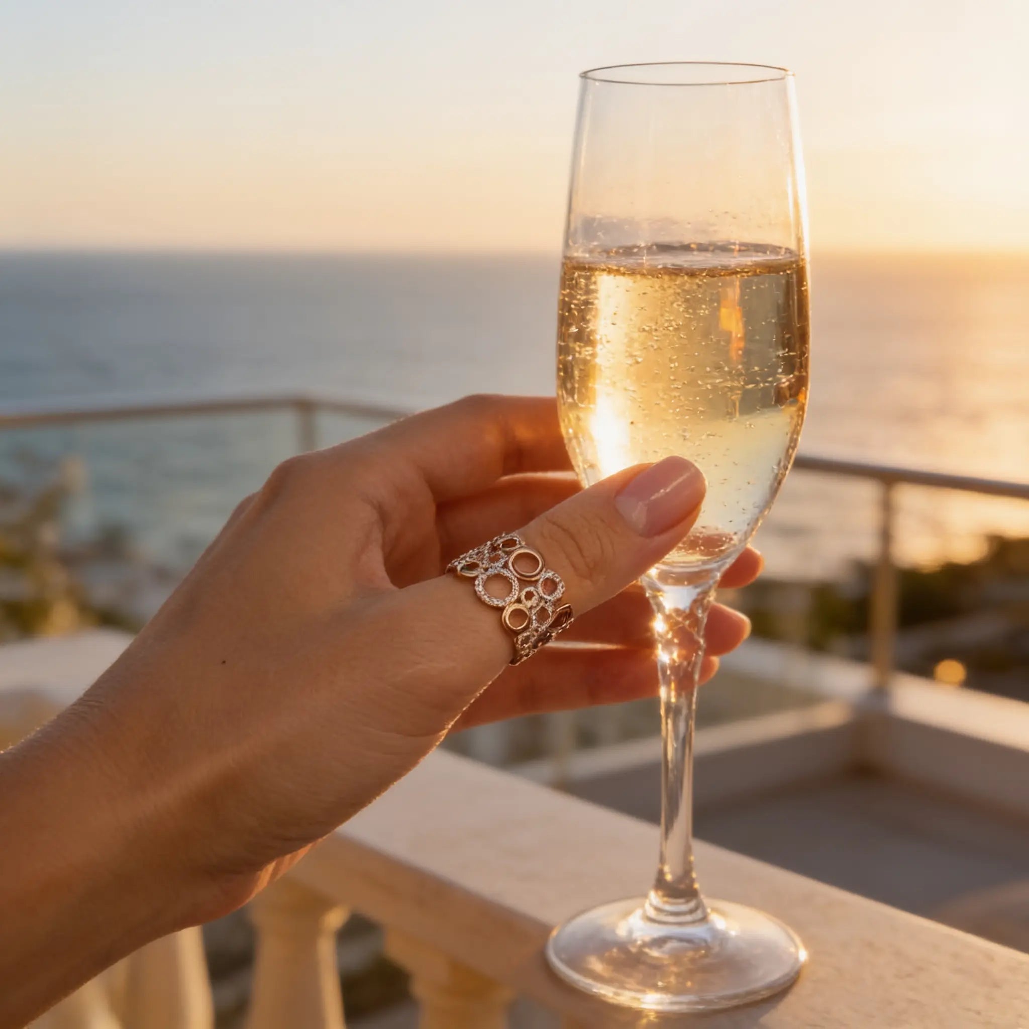 Rosé Circles Ring