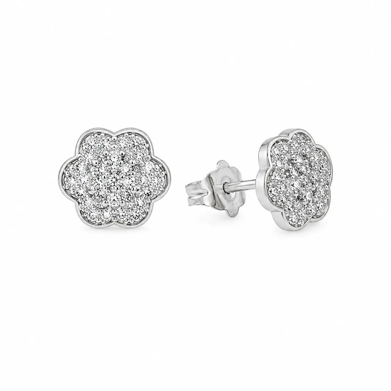 Rose Pavé Studs by AZ Essentials