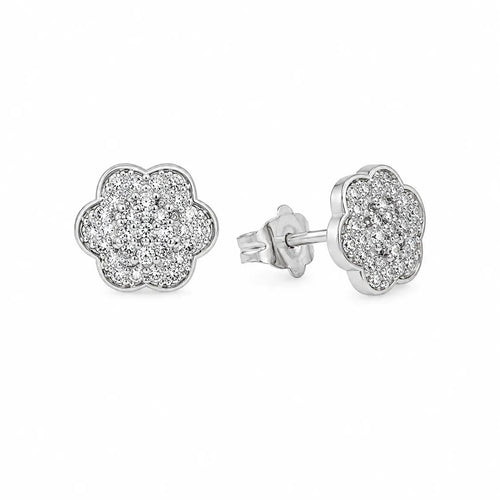 Rose Pavé Studs by AZ Essentials