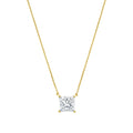 Lab Grown East West Princess Diamond Pendant