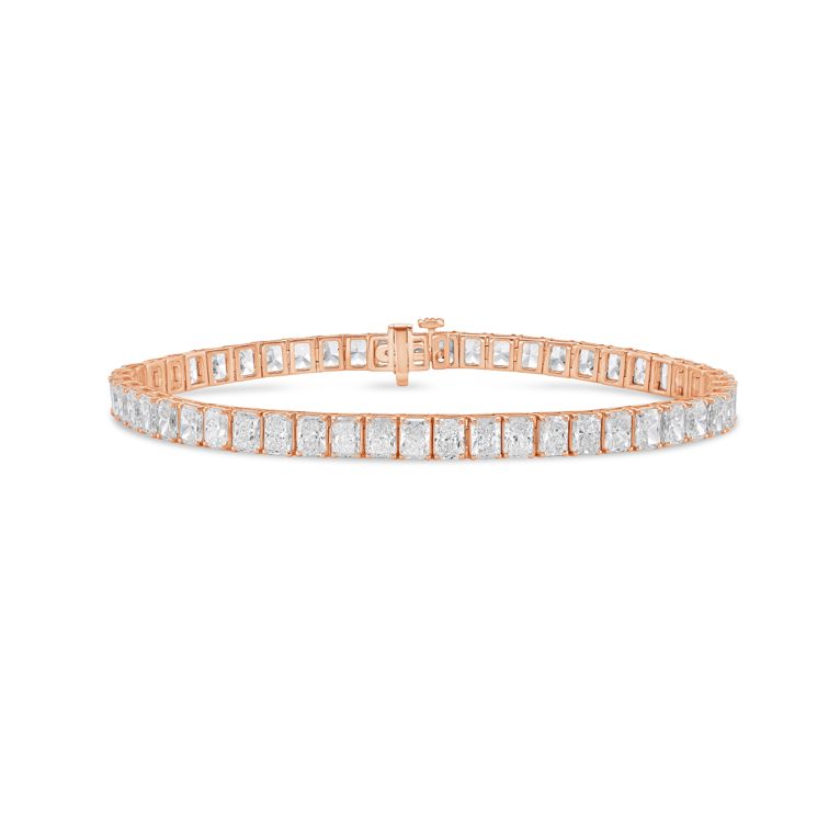 Lab Grown Radiant Cut Diamond Tennis Bracelet