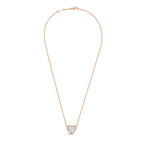 Lab Grown Heart Diamond Halo Pendant