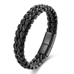 Rowen Braided Cuff in Noir