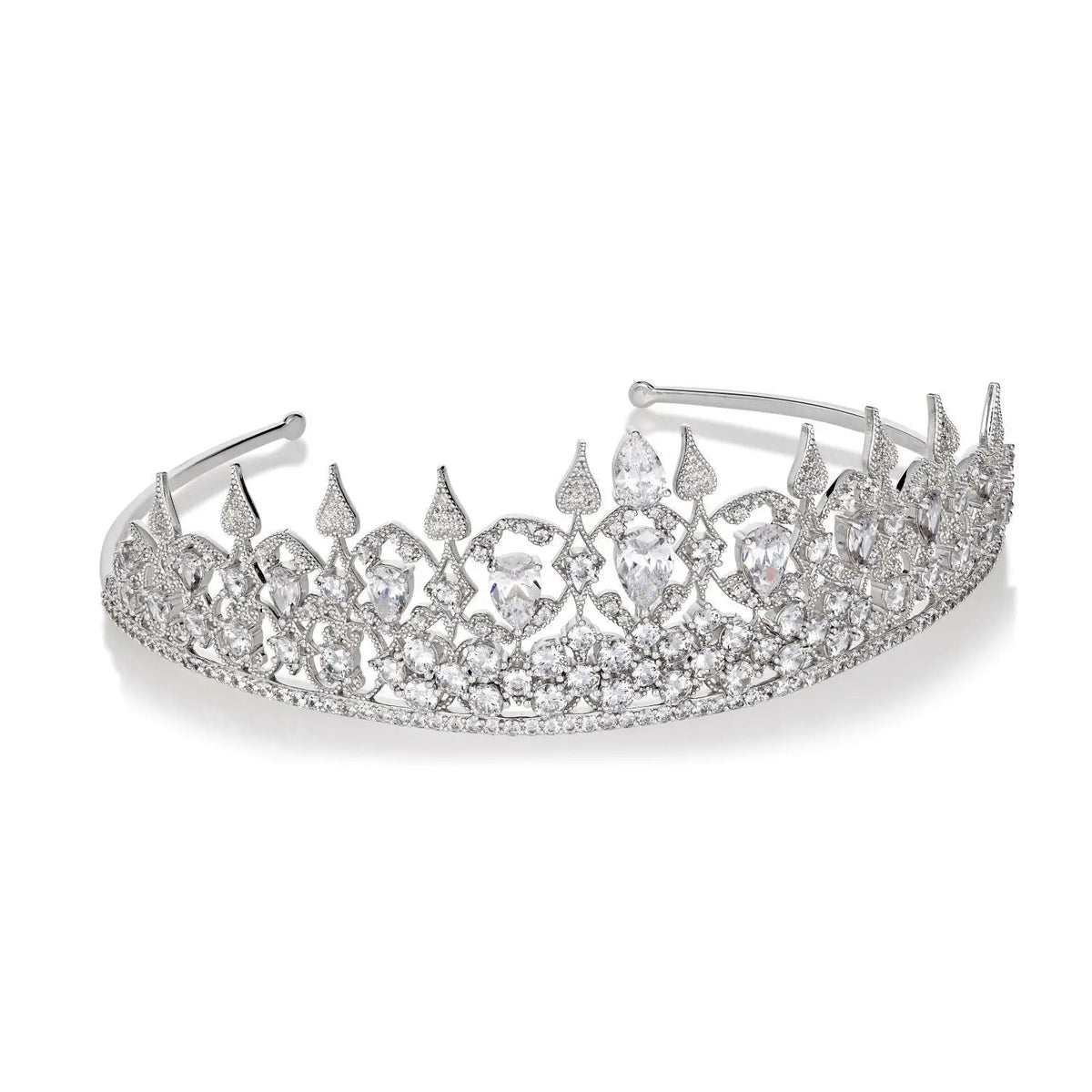 Royal 01 White Diamond Crystalline Tiara Collection